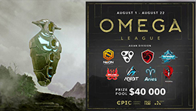 OMEGA联赛开启亚洲赛区 总奖金4万美金、8月1日开打！